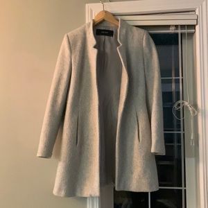 COPY - Zara light grey pea coat